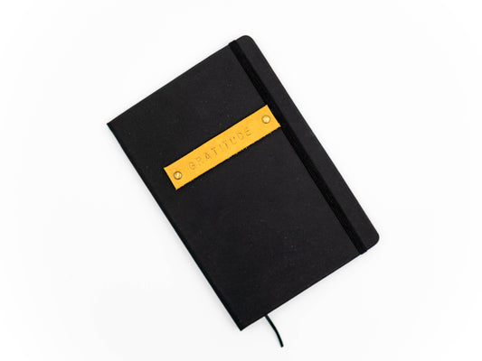 Notebook with Leather application