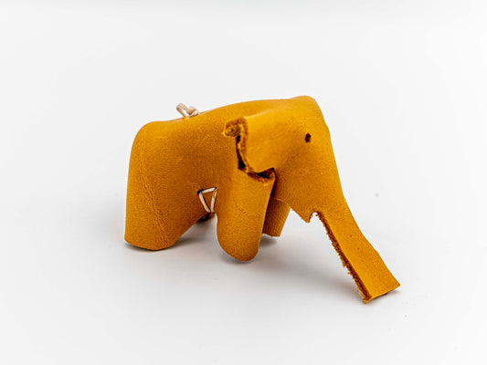 Leather Keychain Elephant
