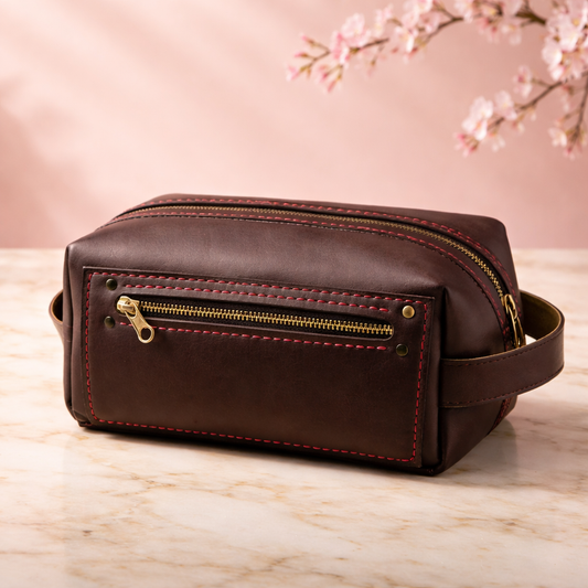 Leather Toiletry Bag