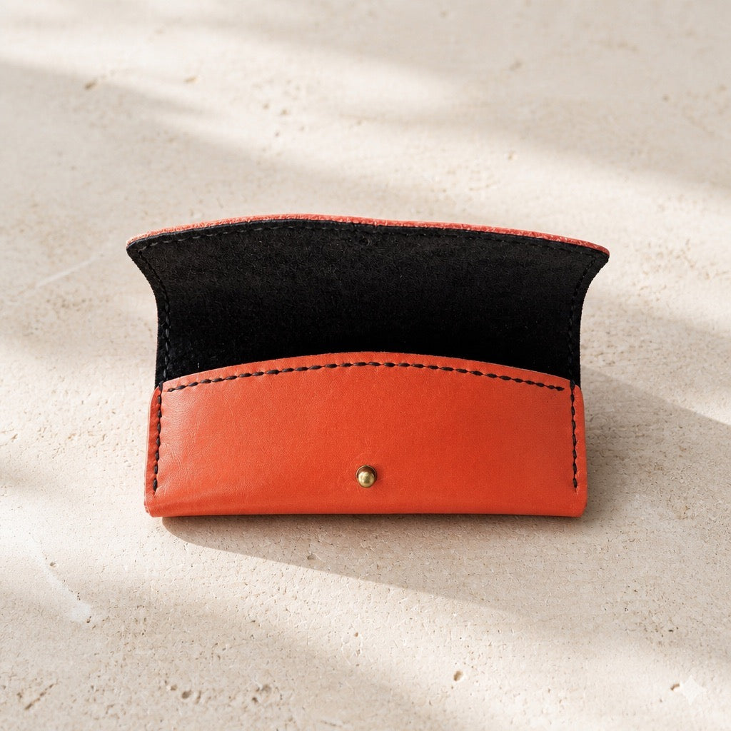 "Asia meets Africa" Sunglasses Pouch coral