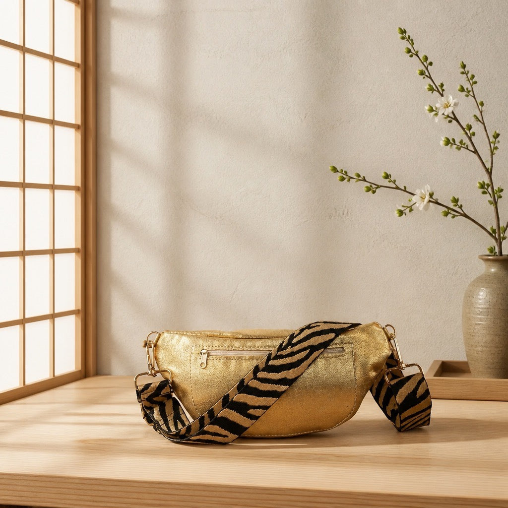 "Asia meets Africa" Moonbag gold